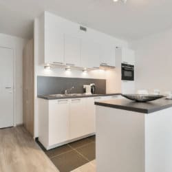 arcadia studio apartment with fully equipped kitchen, dishwasher and coffee machine