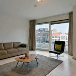 spacious furnished living room on brussels canal