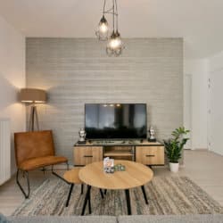 b-square two bedroom apartment with modern furnishings and cable tv