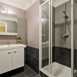 bathroom with fortnightly cleaning and shower