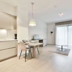 zilverhof one bedroom apartment spacious living and dining