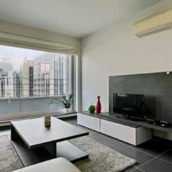 manhattan view two bedroom apartment with cable television