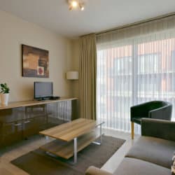 riverside one bedroom apartment cable tv and comfortable sofa