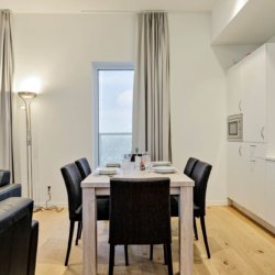 six seater dining table in bbf serviced apartment antwerp