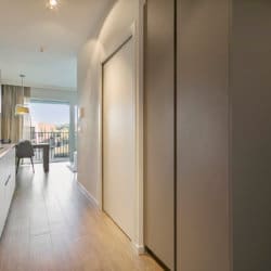 entrance to studio apartment in bbf serviced apartment