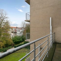 balcony view from serviced one bedroom apartment opposite park cinquantenaire