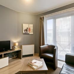 Gereviseerd appartement met twee slaapkamers en kabeltelevisie in de buurt van de Europese Commissie