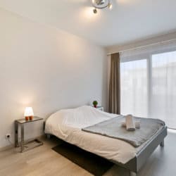 master bedroom in serviced two bedroom apartment