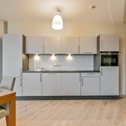 fully equipped kitchen with dishwasher in brussels city