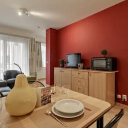 bbf serviced apartment with cable television next to european commission