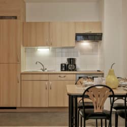 bbf serviced apartment with fully equipped kitchen next to european commission