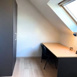 double bed with office working space in bbf serviced apartment