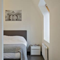 master bedroom in bbf serviced apartment west brussels