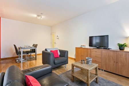 living room with sofas and cable television in bbf apartment